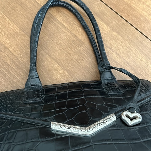 Brighton large black leather purse. Has pockets & compartments. Used but good. - Picture 5 of 14